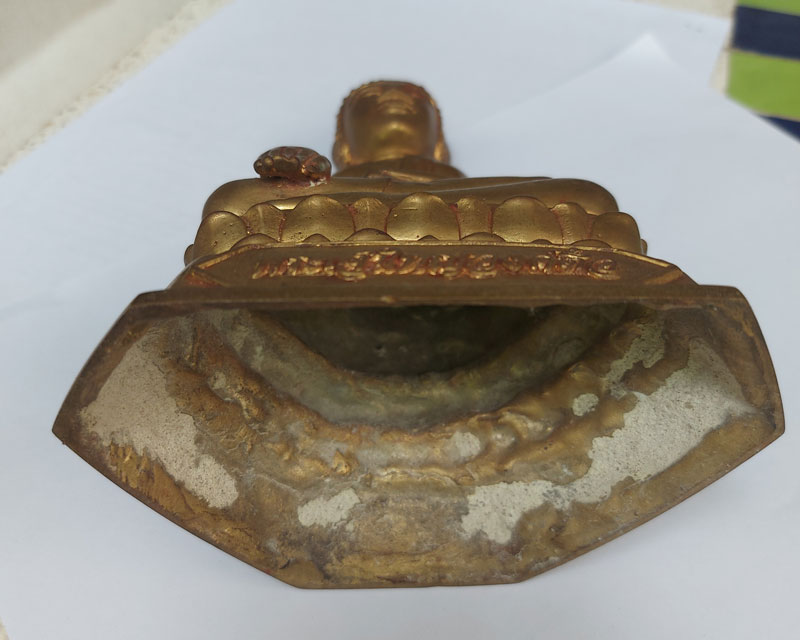 พระบูชา พระเจ้าใหญ่ องค์ตื้อ วัดปากแซง หน้าตัก 3.5 นิ้ว สูง 8 นิ้ว