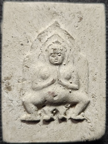 วัดท้องไทร จ.นครปฐม แม่นางพิม หลวงพ่ออั๊บ เนื้อผงพุทธคุณ ตอกโค๊ต รันหมายเลข