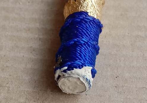 ตะกรุดโทนถักเชือก เมตตา มหานิยม แคล้วคลาด ปลอดภัย  หลวงปู่แผ้ว ปวโร  ปี2550 อุดผงพุทธคุณ ยาว3 นิ้ว