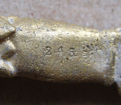 พระขรรค์ท้าวเวสสุวรรณ เทหล่อโบราณ หลวงปู่เกลี้ยง วัดโนนเกด ศรีสะเกษ ปี2554มีโค้ด+เลข245สร้าง999เล่ม 