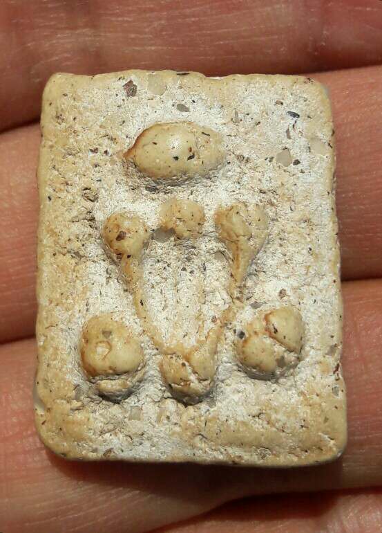 พระผงกระดูกผี เนื้อจัดๆ มวลสารเพียบๆ ไม่ทราบที่ เคาะเดียว