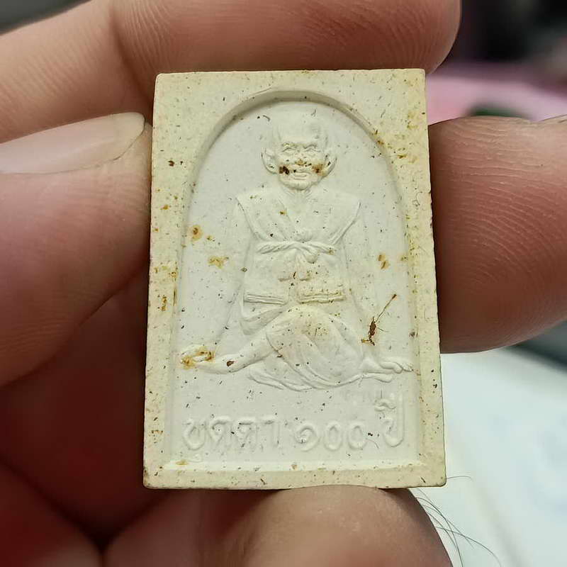 พระสมเด็จ หลวงปู่บุดดา 100 ปี วัดกลางชูศรีเจริญสุข จ.สิงห์บุรี ทาทอง กล่องเดิม