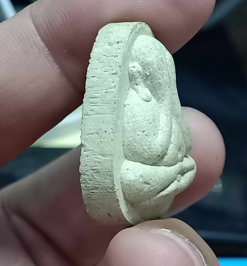 พระปิดตา หลังพระสังกัจจายน์ หลวงปู่พวง สุวีโร วัดป่าปูลู หนองหาน จ.อุดรธานี