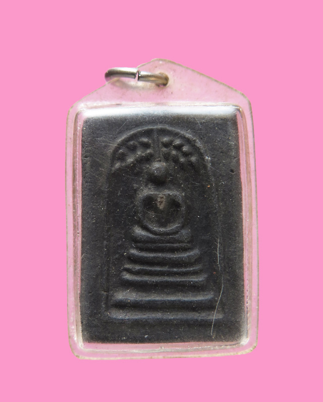 สมเด็จปรกโพธิ์ เนื้อผงใบลาน เลี่ยมเก่า