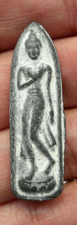 พระไม่ทราบที่ เนื้อชิน ลีลา 2 หน้า เคาะเดียว