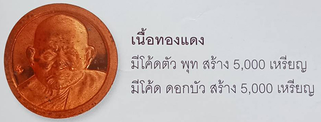 เหรียญขวัญถุง เนื้อทองแดง ตอก 2 โค๊ด หลวงปู่ทิม วัดพระขาว อยุธยา ปี 2541