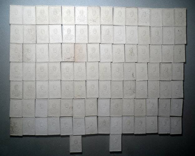 พระพุทธเชียงแสนเนื้อผง วัดบวรนิเวศวิหาร สมเด็จพระญาณสังวร ทรงเมตตาอฐิษฐานจิตปี34 ชุด100องค์