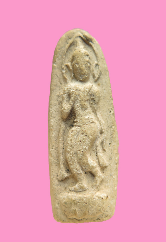 พระลีลา เนื้อผง หลังจาร