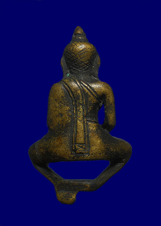 พระยอดธง หล่อโบราณ เนื้อทองผสม