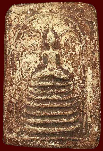 *สมเด็จฯยันต์ข้าง หลังยันต์เต่า หลวงพ่อคร้าม วัดพระเงิน นนทบุรี เนื้อผงอมหมาก*