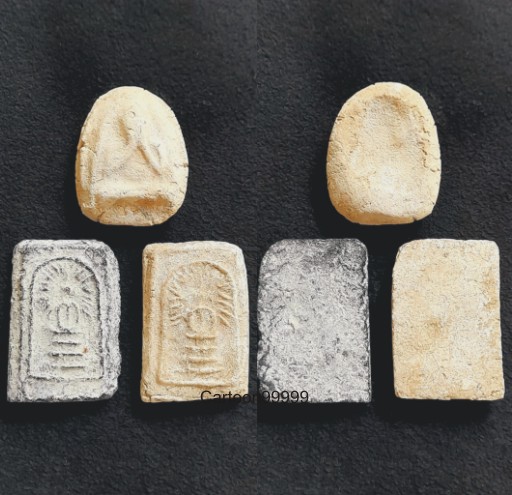 แพ็ค ๓ องค์ครับ สมเด็จรัศมี+พระปิดตา กรุวัดคลองขอม สุพรรณบุรีครับ หลวงปู่ศุขเสกครับ