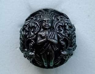 ลูกอมไอ้ไข่ รวยบันดาลทรัพย์.วัดศรีมาประสิทธิ์.จ.นครศรีธรรมราช ปี2563 เนื้อเหล็กนำ้พี้ เลข1289+กล่อง