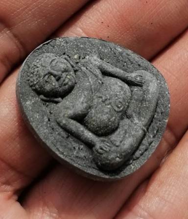 พระสังกัจจายน์ เนื้อผงใบลาน หลวงพ่อแพ วัดพิกุลทอง จ.สิงห์บุรี กล่องเดิมๆ เคาะเดียว   