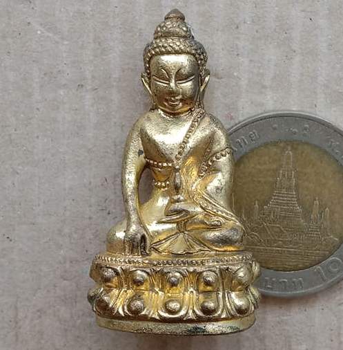 พระกริ่งธรรมสิงหบุราจารย์(กริ่งรุ่นแรก)หลวงพ่อจรัญ วัดอัมพวัน สิงหบุรี ปี2554 ทองเหลือง เลข5419+กล่อ