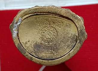 พระกริ่งธรรมสิงหบุราจารย์(กริ่งรุ่นแรก)หลวงพ่อจรัญ วัดอัมพวัน สิงหบุรี ปี2554 ทองเหลือง เลข5419+กล่อ