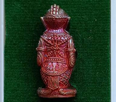 หนุมาน รุ่นแรก หลวงพ่อใย วัดปากป่า จ.ระยอง ปี2560 เนื้อสัตตโลหะ ก้นอุดผง หมายเลข949+กล่อง