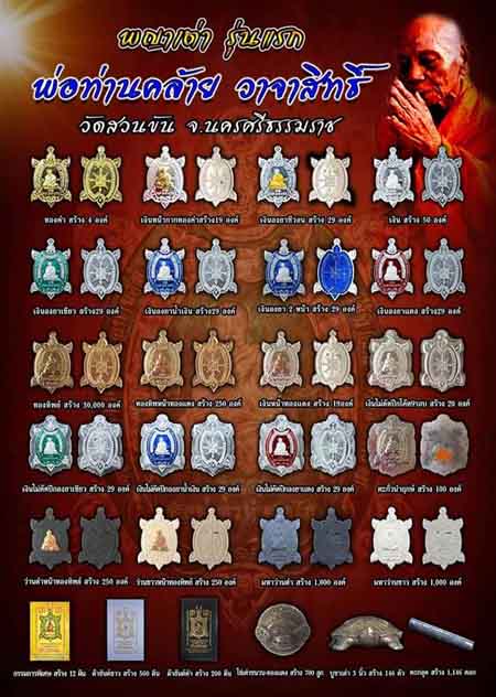 **เบาๆ**เหรียญพญาเต่ารุ่นแรก พ่อท่านคล้าย วาจาสิทธิ์ วัดสวนขัน จ.นครศรีฯ ปี ๒๕๖๓**กล่องเดิม มีโค้ด