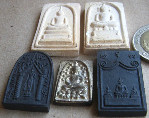 5องค์ 5พิมพ์ อนุสรณ์ รุ่น3 สมเด็จกริ่งบัวรอบ ปี2540 มีตอกโค้ด+ปั้มตรายาง(รูประฆัง) พร้อมกล่องเดิม