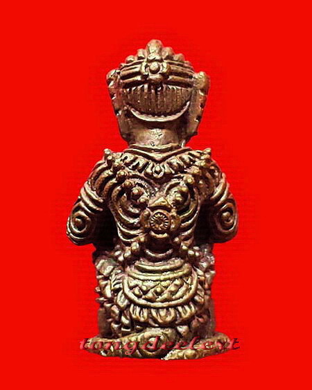 หนุมานมหาปราบ หลวงพ่อชุบ วัดวังกระแจะ รุ่นแรก เนื้อนวโลหะ ฝังตะกรุดเงินอุดผงใต้ฐาน สวยมากค่ะ