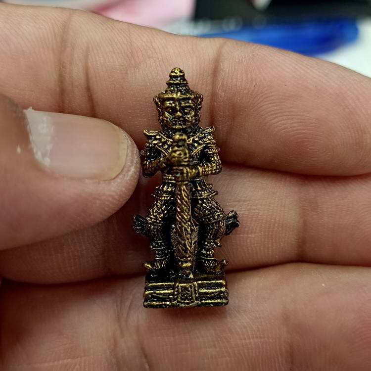 รูปหล่อท้าวเวสสุวรรณ ออกวัดมาบโพธิ์ อ.ภาชี จ.อยุธยา กล่องเดิม