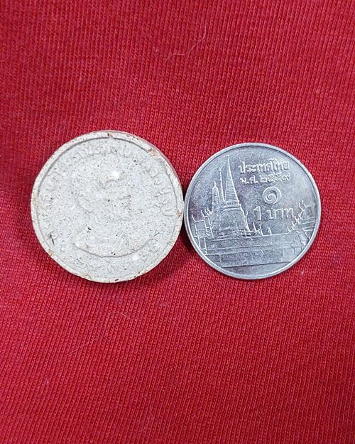 พระผงหลวงปู่ธูป ผสมเกศา วัดแคนางเลิ้ง กทม. ปี2534