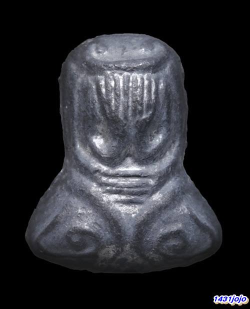 พระปิดตานะหัวเข่าเจ้าคุณผล ปี 2509 เนื้อตะกั่ว วัดหนัง พร้อมบัตรรับรอง