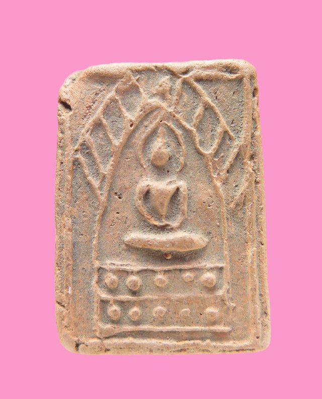 พระพิมพ์คะแนน เนื้อดิน หลังจาร