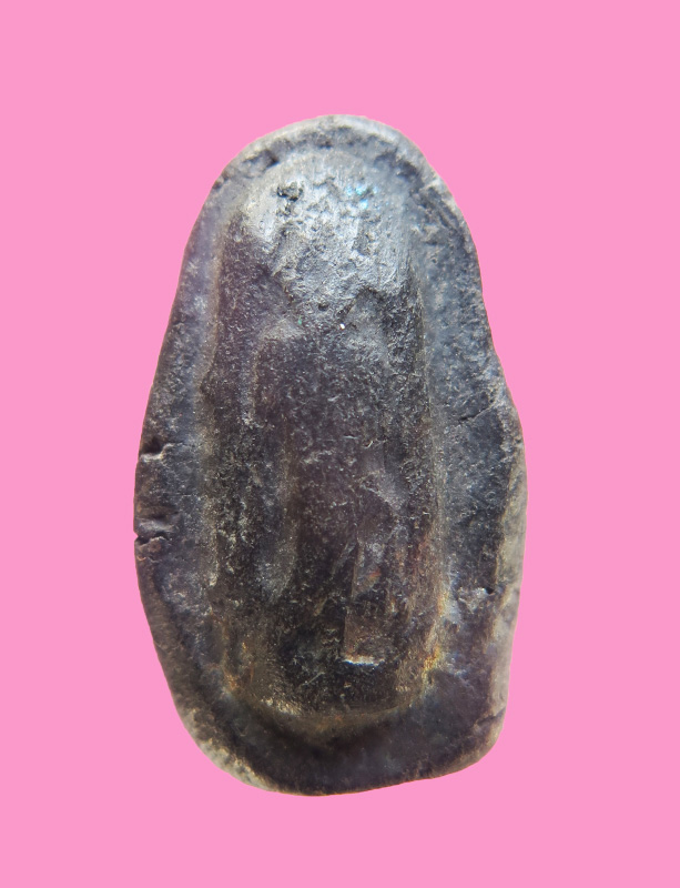 พระลีลา พิมพ์เม็ดบัว หลังฝัง