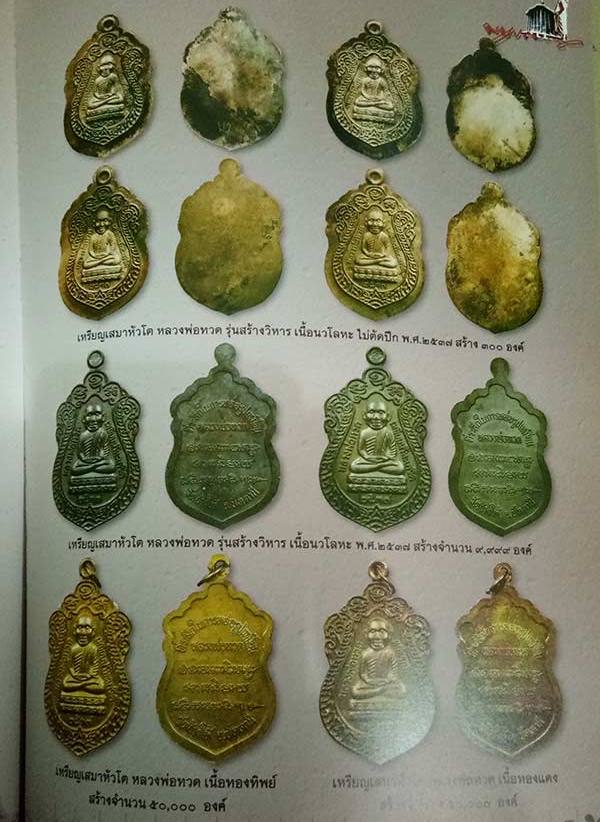 เหรียญเสมาหัวโต อาจารย์นอง วัดทรายขาว ปี2537 จ ปัตตานี รุ่นสร้างวิหาร เนื้อทองแดง พร้อมกล่องเดิม