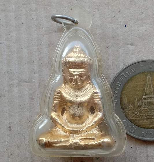 พระยอดขุนพล หลวงปู่วรพรตวิธาน วัดจุมพล จ.ขอนแก่น กะไหล่ทอง