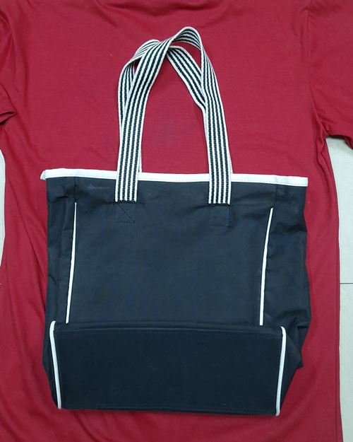 (ปิด59-) กระเป๋าหูหิ้ว เนื้อผ้าอย่างดี กว้าง12xสูง14นิ้ว จากธนาคารออมสิน (มือ2สภาพดี)