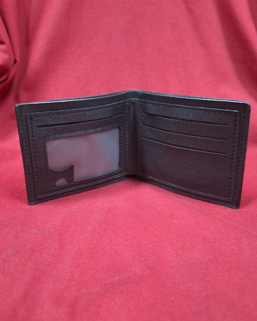 (ปิด49-) กระเป๋าใส่สตางค์ผู้ชายสีดำ Jiangbao (สภาพไม่ได้ใช้)