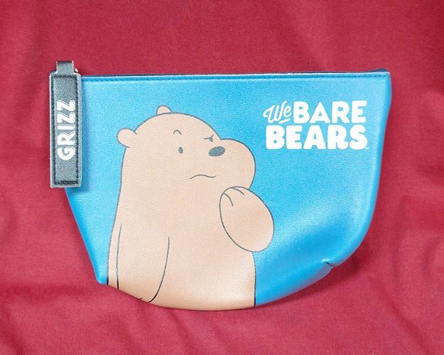 (ปิด39-) กระเป๋าซิป WE BARE BEARS 8.7x6.5นิ้ว (สภาพไม่ได้ใช้)