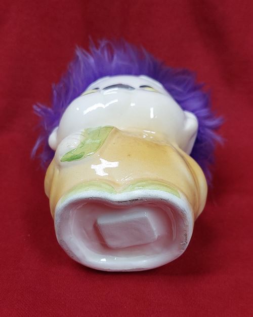 (ปิด69-) กระปุกออมสิน เนื้อกระเบื้อง สูง11xกว้าง8ซ.ม.(สภาพไม่ได้ใช้)