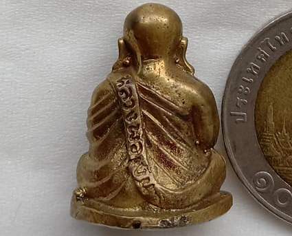 รูปหล่อหลวงพ่อเงิน วัดบางคลาน รุ่นเงินหอม ปี2535 วัดหลวง จ.พิจิตร เนื้อทองเหลือง พร้อมกล่องเดิม