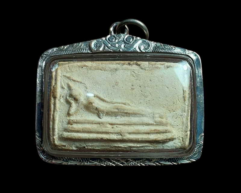 พระนอนเนื้อผงไม่ทราบที่