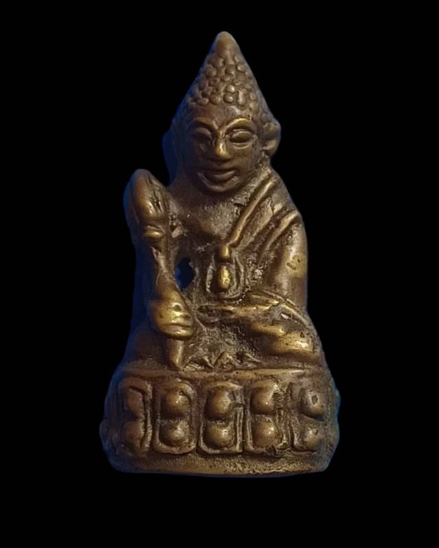 พระกริ่งถือดอกบัว พิธีวัดประสาทบุญญาวาส สามเสน กทม.ปี๒๕๐๖