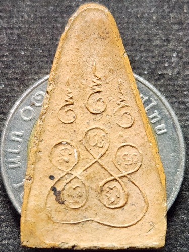 วัดไผ่โรงวัว จ.สุพรรณบุรี พระพุทธโคดม  หลวงพ่อขอม  หลังยันต์ห้า เนื้อดิน