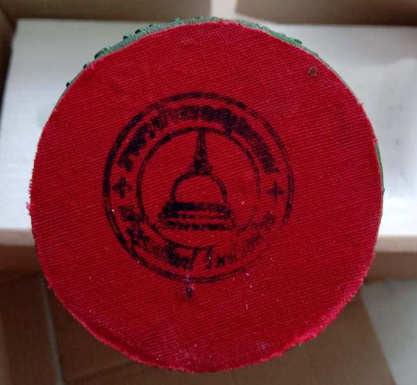 ท้าวเวสสุวรรณ หลวงพ่อพัฒน์ ปุญญกาโม ขนาดบูชาสุง 8 นิ้ว เนื้อเขียว เหนี่ยวทรัพย์ หมายเลข1412