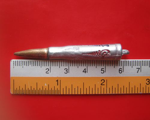 ตะกรุดหล่อลูกปืน นะเมตตา รุ่น เจ้าสัวแสนล้าน เนื้อเงินยวง หลวงปู่อิ่ม ปัญญาวุโธ วัดทุ่งนาใหม่ อ.พิปู