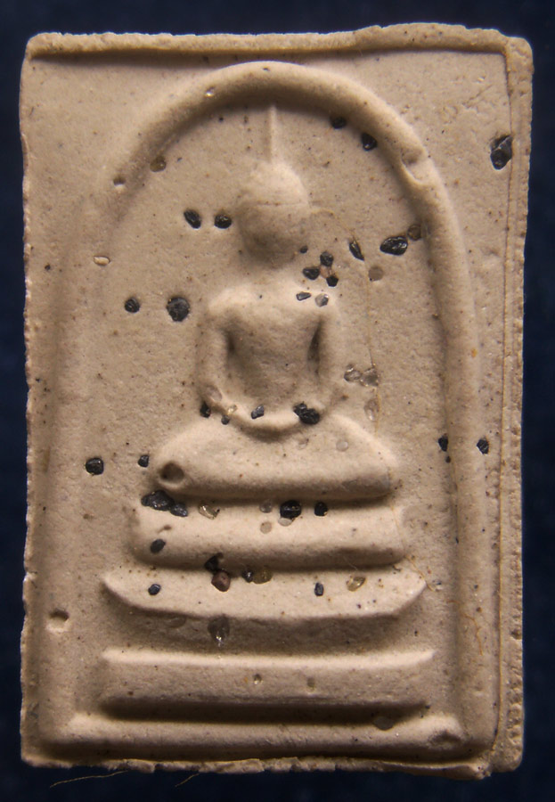 สมเด็จฝังพลอยหลังยันต์ พิมพ์เล็ก สูง 2 ซ.ม. (2)