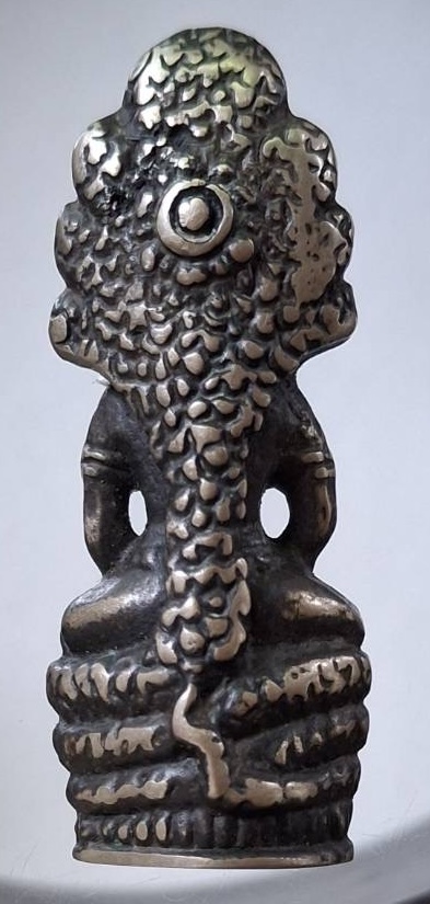 รูปหล่อพระนาคปรก เนื้อเงิน ไม่ทราบที่