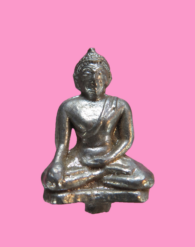 พระยอดธง เนื้อชินอาบปรอท สวยๆ