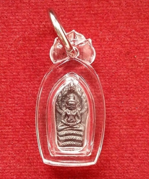 พระปรกหลวงพ่อแพ93 เนื้อเงิน หลวงพ่อแพ วัดพิกุลทอง ปี39 ตอกโค๊ตด้านหลัง...เคาะเดียวแดง...