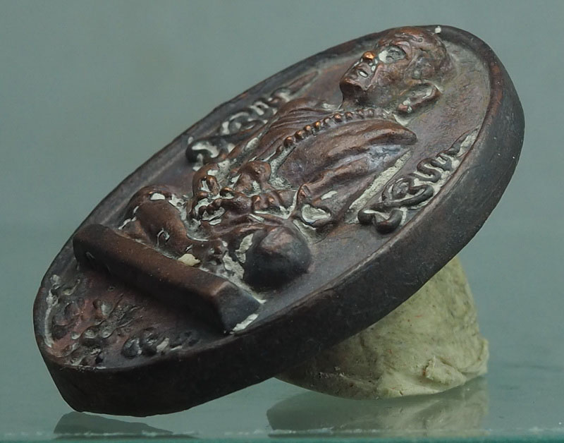 เหรียญหล่อโบราณที่ระฤก รศ.๒๒๙ หมายเลข 1160  รุ่นหมุนเงินพันล้าน พร้อมกล่องเดิมๆ