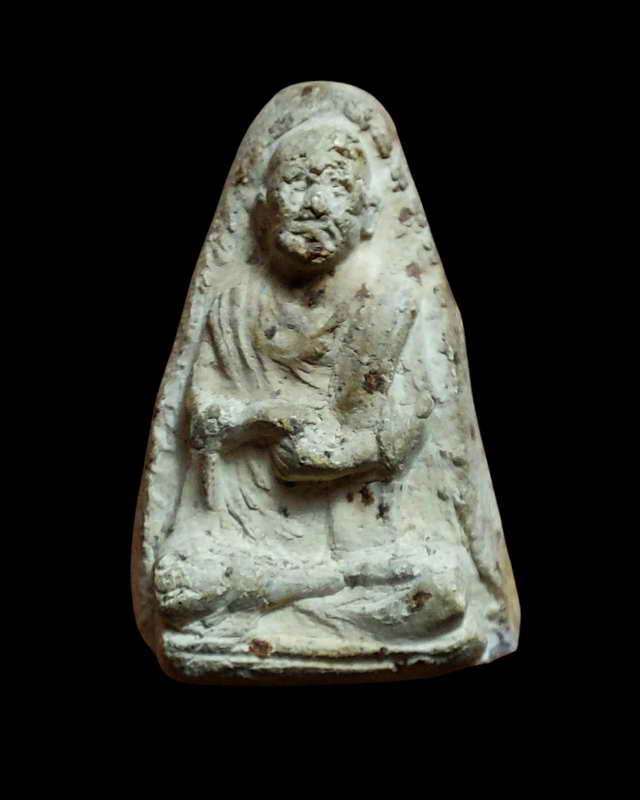 รูปเหมือนสมเด็จโต วัดประสาทบุญญาวาส เนื่อขาว ปี2506 ผสมผงพระสมเด็จบางขุนพรหม พร้อมบัตรพระแท้