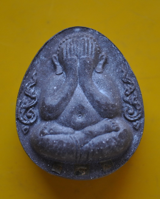 ปิดตากนกข้างแช่น้ำมนต์ตะกรุดทอง 3 ดอก ญสส.7 รอบสมเด็จพระญาณสังวร 