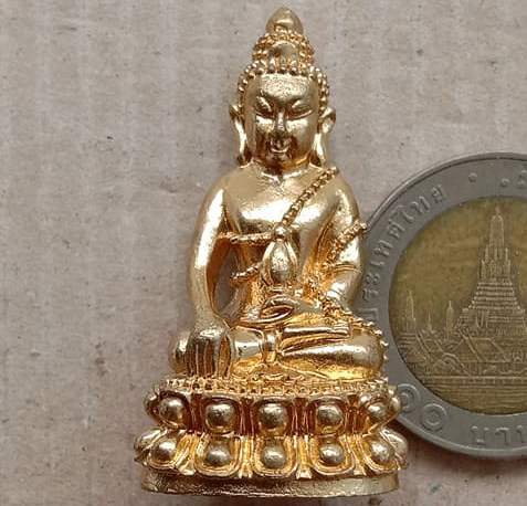 พระกริ่งชินบัญชร รุ่นแรก หลวงพ่อทอง สุทธสีโล วัดบ้านไร่ นครราชสีมา ปี2559 เนื้อสัตตะโลหะ เลข167+กล่อ