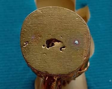 หนุมานหล่อโบราณ รุ่นชินบัญชร หลวงปู่เกลี้ยง วัดโนนแกด จ.ศรีสะเกษ ปี2556 เนื้อทองฝาบาตร เลข1413+กล่อง