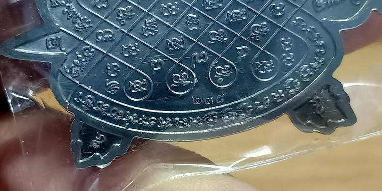 เหรียญพญาเต่าเรือน รุ่นโคตรเศรษฐี 62 หลวงปู่แสน วัดบ้านหนองจิก อ.ขุนหาญ จ.ศรีสะเกษ ปี 2562